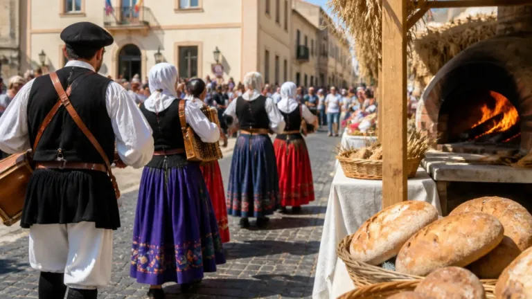 Trinacria Bedda porta i balli e i canti di Monreale alla Sagra del Pane di Villaurbana